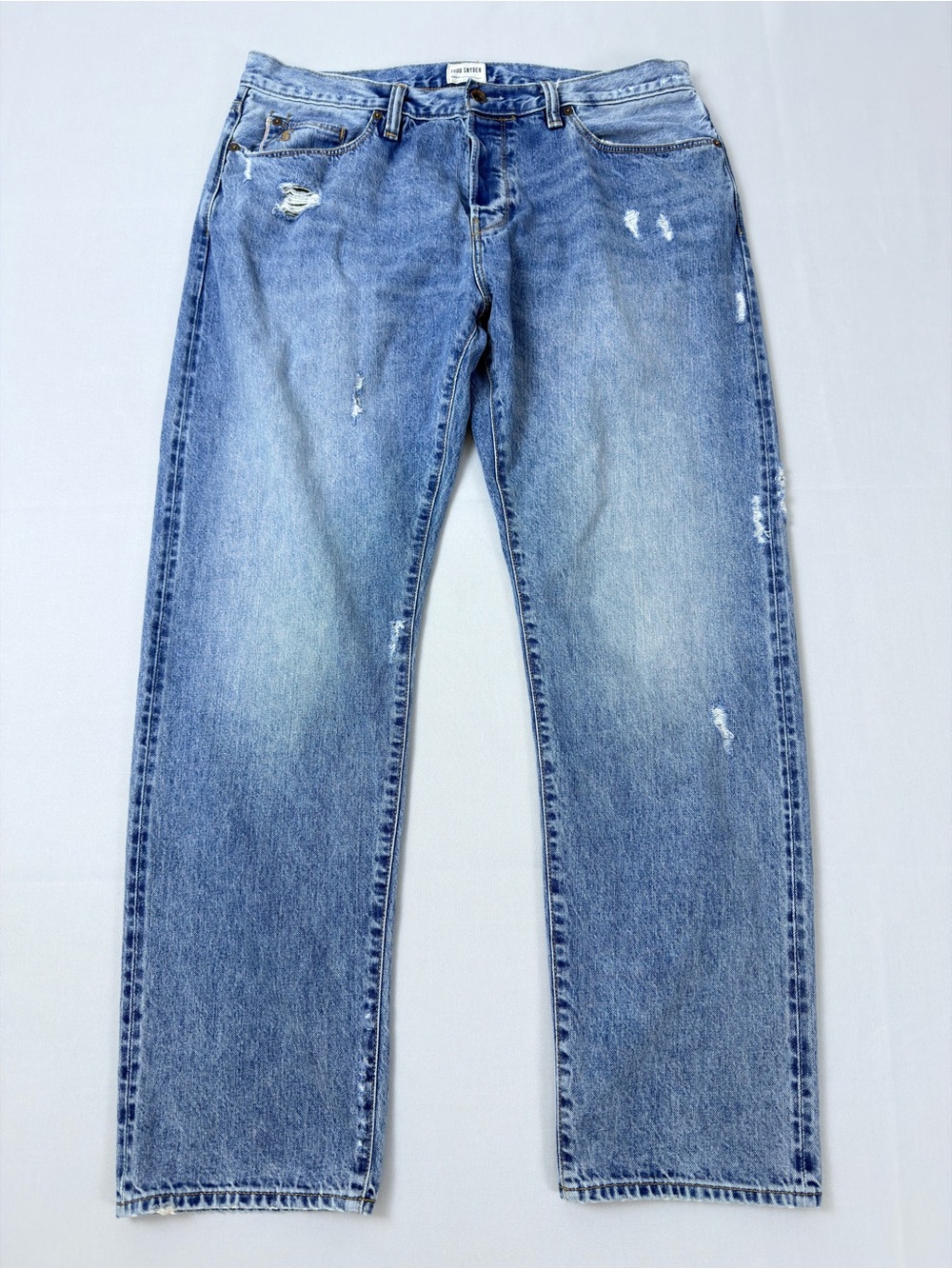 Todd Snyder Selvedge Denim Straight Fit Jeans Distressed 36x32